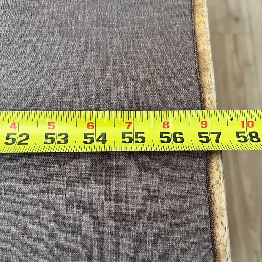 Unbranded Linen Tablecloth Brown 57 x 84